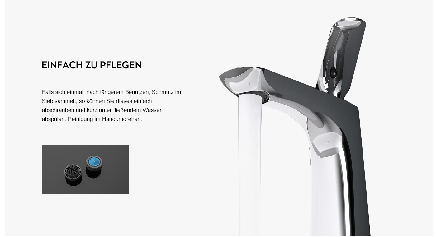 Bad Armatur Silber Einhebelmischer Wasserhahn Messing verchromt